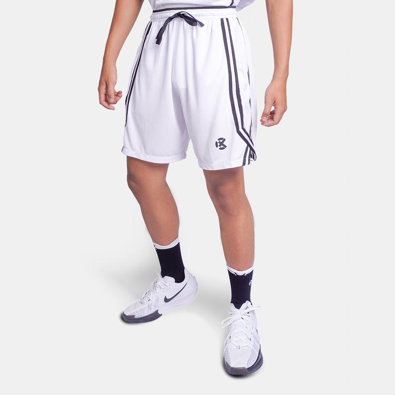 celana basket rechampx WHITE/BLACK